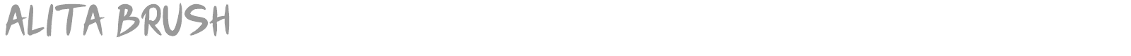 Alita Brush font preview